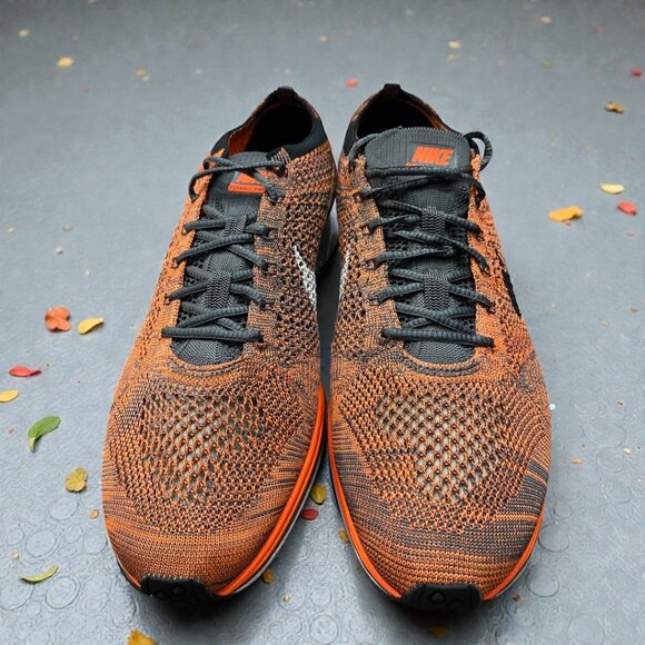 Nike Flyknit Racer (2016) Total Orange Mens Running Shoes Size 13 526628 810 NEW main image 4